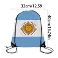 thumbnail image 3 of EGNMCR Organization and Storage, Storage Bins, Storage Containers Flag Drawstring Backpack For Football Matches Sports Sackpack With Teams Print Ideal for Soccer Fans Games Daily Use Nylon Bag, 3 of 6