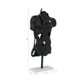 thumbnail image 3 of Modern Metal & Marble Torso Sculpture - Contemporary Abstract Home & Office Decor - Artistic Accent for Living Room, Bedroom - 23" Black, 3 of 12
