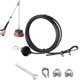 thumbnail image 3 of Soidarity Cable de gimnasio ajustable Cable de gimnasio Cuerda de alambre con hebillas Cable de ejercicio portátil Cuerda de acero resistente Cable de Gimnasios en casa Negro 2.5 millones Soidarity OD010758-01, 3 of 6
