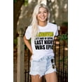thumbnail image 2 of Hangover Epic Night Drinking Humor Unisex Plus Size Graphic Tee Brisco Brands 3X, 2 of 6