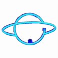 thumbnail image 1 of Led Neon Sign Planet Neon Light Cloud Lightning Led Wall Light Wall Decor Battery/usb Powered, 1 of 4