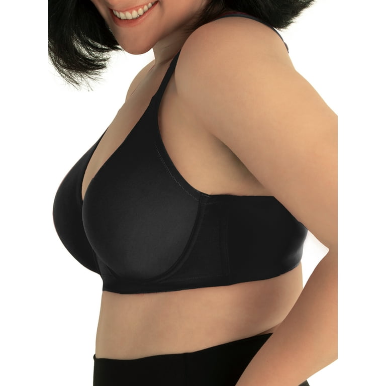 Black Moulded T-Shirt Bra - Available In Sizes 38C - 50G