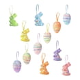 thumbnail image 1 of Adornos colgantes de Pascua, colgantes, hermosas manualidades de bricolaje, material de espuma para 12 pcs, 1 of 9