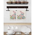 thumbnail image 3 of Happy Easter Kitchen Dish Towels for Drying Dishes Set of 2, Spring Polka Dots Bunny Easter Eggs Rustic Waffle Weave Microfiber Hand Tea Bathroom Towels Quick Dry & Absorbent Towel 15.7x23.6, 3 of 7