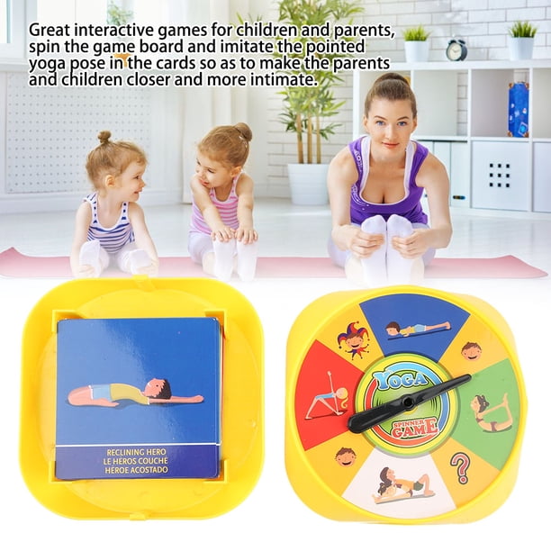 Tarjetas De Pose De Yoga Para Niños Juego Interactivo Material Ecológico Ideal Para Y Niños Color Amarillo 54 Tarjetas De Juego