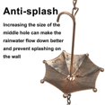 thumbnail image 4 of Rain Chains Metal Rain Chain Decorative Umbrella Rain Chain Bell Decor for Home,Replacement for Gutter Downspouts, 4 of 5