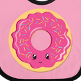 thumbnail image 4 of Inktastic Hot Pink Donut Boys or Girls Baby Bib, 4 of 4