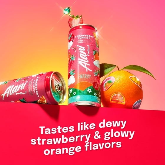 Alani Nu Energy Drinks Strawberry Sunrise, Pink Slush, Juicy Peach Flavors Variety Pack Sugar-Free, Low-Calorie, 200mg Caffeine, 12 fl oz (Pack of 6)