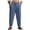 Navy, variant on Oversized Men Linen Pants Drawstring Slacks Big and Tall Tapered Trousers Holiday Clothes with Pockets Khaki