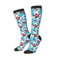 thumbnail image 2 of Fotbe Hawaiian Style print Women's Men's Novelty Crew Socks Cotton Socks Knee High Socks for Walking,Running,Nurses,Pregnancy, 2 of 8