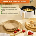 thumbnail image 4 of Wattne Air Fryer Paper Liners Disposable, 200PCS 8inch Round Airfryer Oven Insert Parchment Sheets, Grease and Waterproof Non Stick Basket Liners for 5Qt/6Qt/7Qt/8Qt Air Fryer, 4 of 8