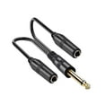 thumbnail image 1 of Cable adaptador divisor en Y, cable para altavoz, conector jack, adaptador macho a 2 hembra de 6,35 mm para altavoces de guitarra Monocanal, 1 of 8