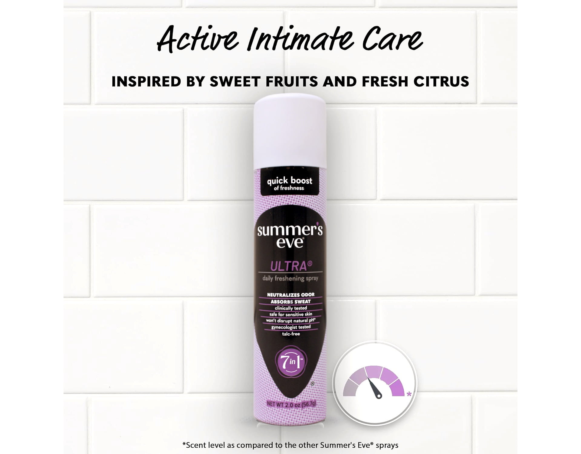 Summer's Eve Feminine Deodorant Spray Ultra Extra Strength 2 oz (Pack of 6)