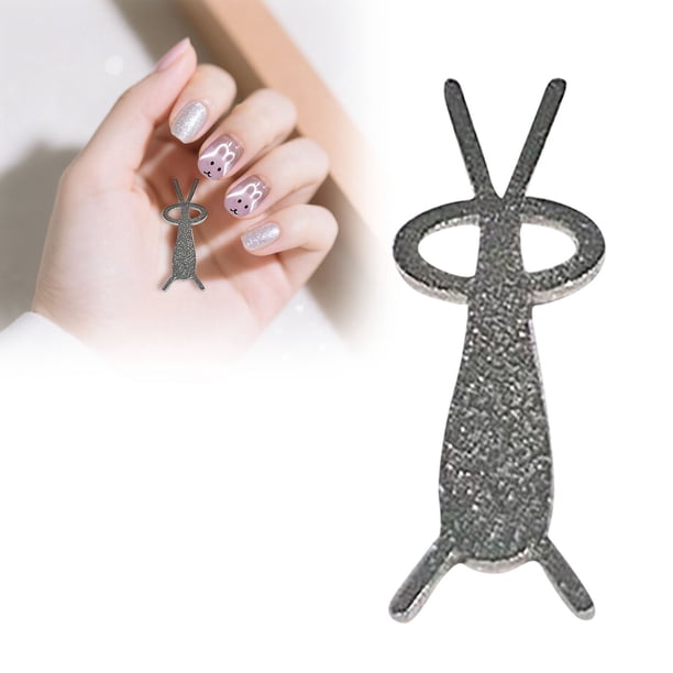 Imán con forma de corazón de conejo y ojo de gato para esmalte de uñas en gel. Herramienta de nail art de acero inoxidable para salones, uso doméstico y aficionados al embellecimiento de uñas DIY