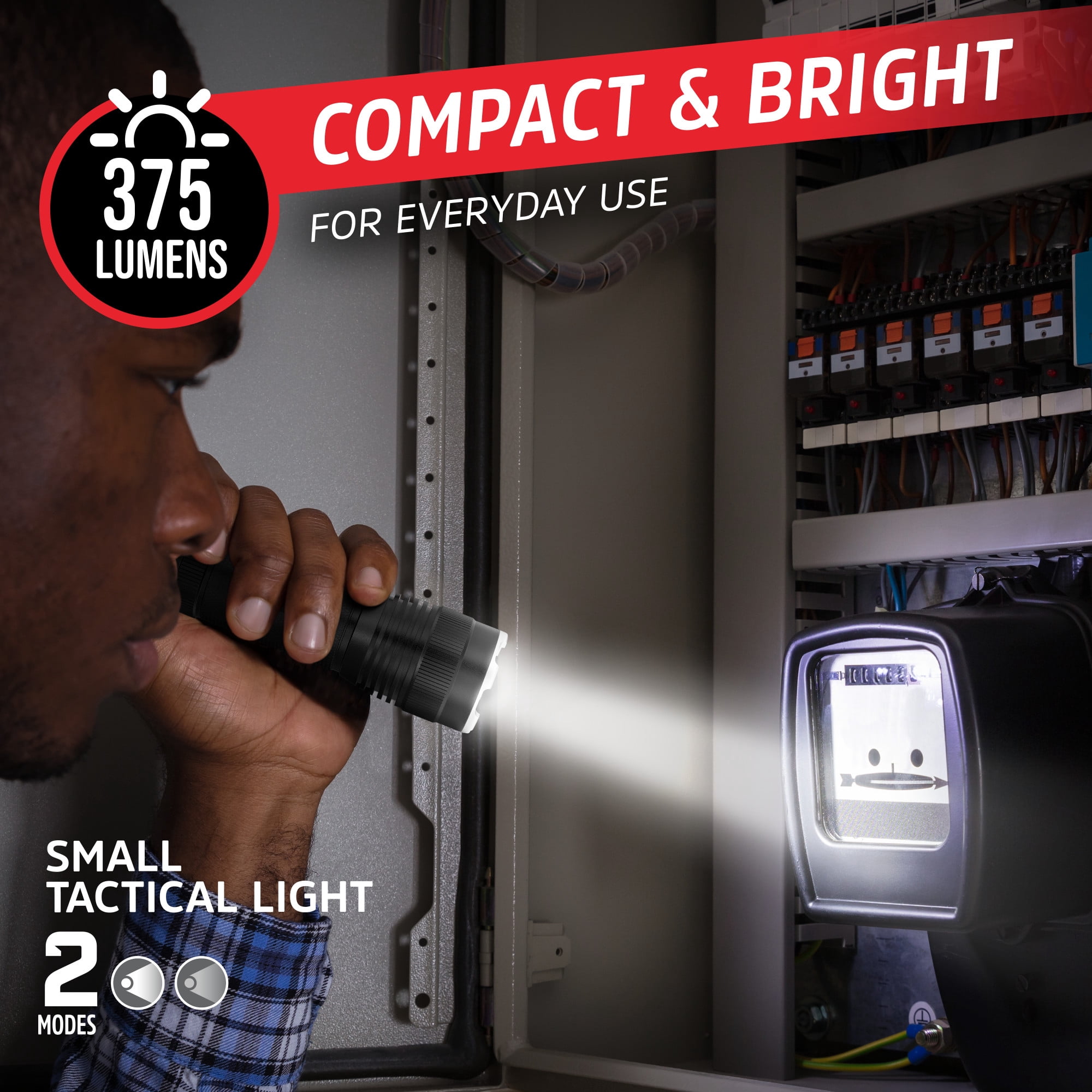 Energizer Flashlight Combo Pack, High Powered 1,000 Lumen Metal Torch Light and Bright 300 Lumen Mini Tactical EDC Flashlight, for Emergency, Camping, Running and Hunting, Batteries Included
