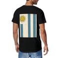thumbnail image 3 of T-shirt Flag Of Uruguay Soft Cotton Adult Heat-Transfer Graphic T-Shirt - 180g Breathable Fabric, Unisex Summer Casual Wear with Durable Heat-Printed Design, 3 of 10