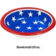 thumbnail image 2 of Stars & Stripes Paper Bowls, 8pk, 2 of 6