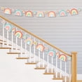 thumbnail image 2 of Big Dot of Happiness Hello Rainbow - Boho Baby Shower and Birthday Party Decor - Clothespin Garland Banner - 44 Pieces, 2 of 7
