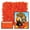 Green Orange Red, variant on Beistle - Pkgd Fringed Tissue Mats - 15" x 30" - Pack of 12