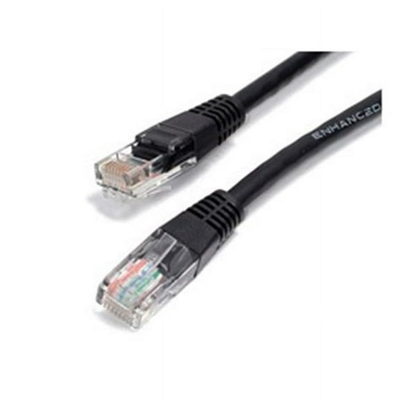 StarTech ECAT5E-3 3FT Black Molded Cat5e UTP Patch Cable - Black - 3 Feet