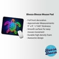 thumbnail image 2 of Neon Turtle Mouse Pad Low Profile Gaming Mat, 2 of 7