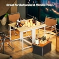 thumbnail image 6 of Folding Desk for Small Spaces, 31.5 Inch Foldable Computer Table, for Home Office, Study, Bedroom, Dorm, Space Saving, Small Writing Work Office Computer Desk, Easy to Fold, Oak, 6 of 9