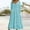 *Light Blue, variant on ClodeEU Women's Long Sleeve Dress , Casual V Neck Long Dress with Pockets Blue,Womens Plus M