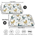 thumbnail image 3 of Haiem Farm Roosters Car Windshield Sun Shade - Blocks UV Rays Sun Visor Protector, Sunshade to Keep Your Vehicle Cool, Universal Fit SUV Van Sedan-Medium, 3 of 7