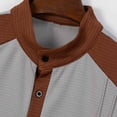 thumbnail image 4 of gbyLJF Mens Summer 2 Piece Outfits Short Sets Solid Color 1/4 Zip Shirts and Loose Fit Pant Casual Spring Clothes, 4 of 9