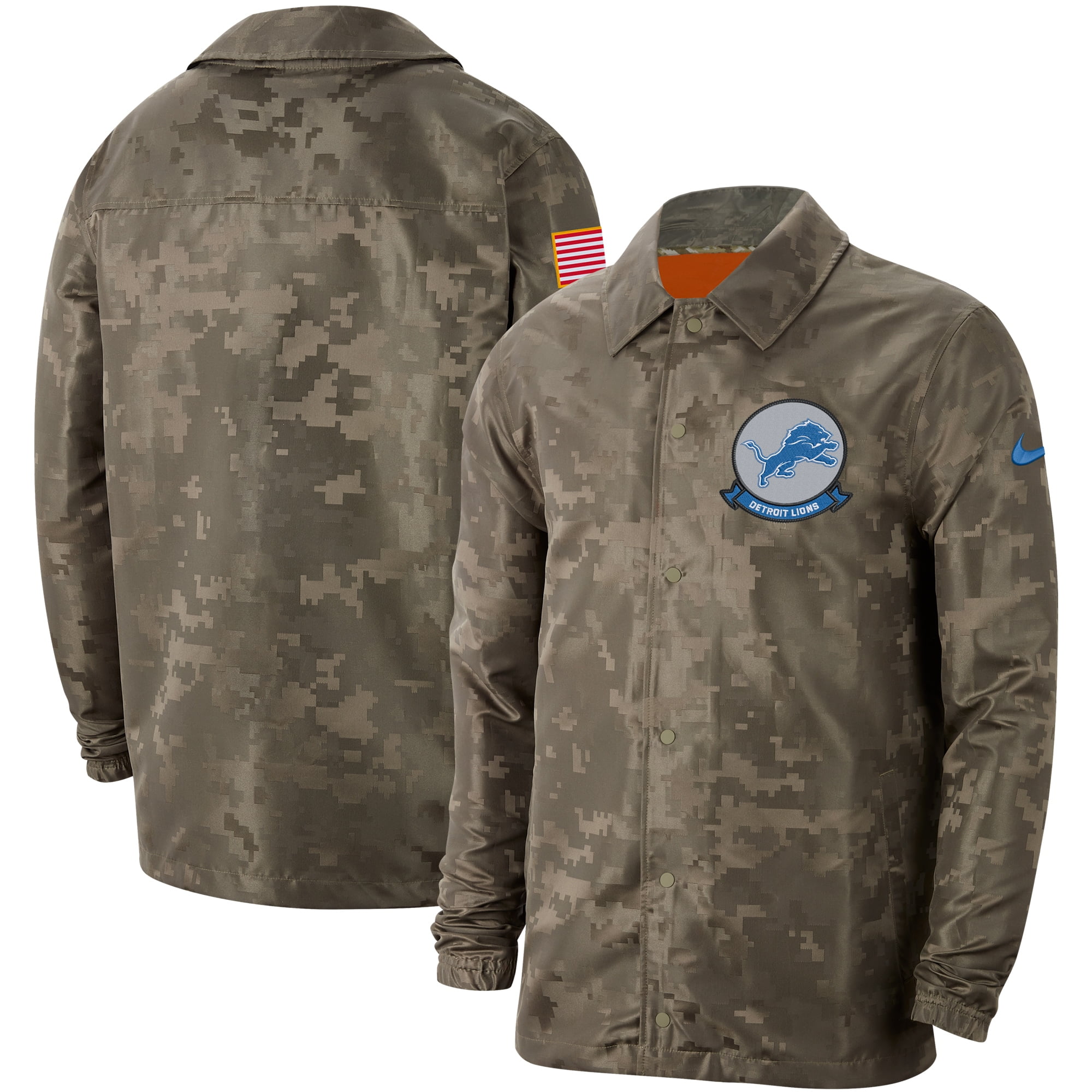 Detroit Lions Nike 2019 Salute to Service Sideline FullSnap