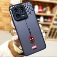 thumbnail image 3 of Funda mate para Xiaomi 13 12 12S 12T 11 11T 10 10T 10S 8 6X 5X PRO LITE 5G Funda Shell dibujos animados Marvel Spider-Man Spider Web, 3 of 5