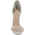 thumbnail image 4 of Delicious Womens Fiona High Heel Metallic Ankle Strap Dressy Party Shoes, 4 of 7