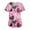 Watermelon RedH&04#11203, variant on Hearthz Plus Size Valentine Scrubs Love Heart Print V Neck Short Sleeve Nursing Work Uniforms Stretch Women Workwear with Pockets S-5xl