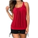 thumbnail image 2 of Augper Women's Sexy Solid Color Swimwear Two-piece Slim Swimsuit Bikini Straped Swimsuits, 2 of 6