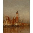 thumbnail image 3 of Samuel Colman 15x18 Black Modern Framed Museum Art Print Titled - Santa Maria Della Misericordia (1874), 3 of 5