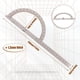 thumbnail image 3 of Eigraketly Materiales de regla transportadora para durabilidad y confiabilidad Medidor de ángulo Regla transportadora de medida Accesorios para bloques patrón, 3 of 6