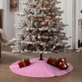 thumbnail image 4 of Disketp Pink Christmas Tree Skirt, Christmas Tree Decorations, Christmas Decor, Tree Mat Decoration(30-48IN)-30", 4 of 6