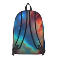 thumbnail image 3 of Colorful Starry Sky and Universe Backpack for School, Cute School Bag with Adjustable Shoulder Straps and Padded Back, 15.7"x11.8"x5.5", 3 of 5