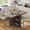 Grey, variant on Modern 51" Folding Dining Table, Space-Saving Rectangular Kitchen Table for Apartments, and Breakfast Nooks