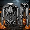 thumbnail image 2 of CONFREE Halloween Mens Sweatsuit 2 Peice Sets Hallowmas Men's Jogging Tracksuit Set Skeleton Graphic Pullover Hoodies Pants Athletic Sweat Suit for Men, 2 of 4