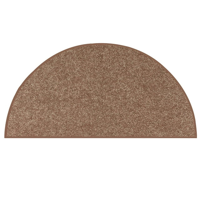 Ambiant Saturn Collection Kids Favorite Area Rugs Brown - 54" x 108" Half Round