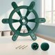thumbnail image 4 of Volante de barco de 14,17 pulgadas, juguete, gimnasio, volante, para casas en los árboles de parques y casas en los árboles. Verde, 4 of 6