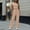 Suit-588Khaki, variant on Gamivast Two Piece Sets for Women Crew Neck Short Sleeve Crop Tee & Sweatpants Solid Soft Comfy Joggers Lounge Wear Sporty Gym Running Matching Outfits