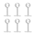 thumbnail image 1 of Wardrobe Rod Bracket, Simple Installation Stable Structure Flanged Socket 6Pcs Stainless Steel Hardware Fitting Brushed Process  For Home 22 All-Pass, 1 of 8