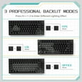 thumbnail image 6 of AK820 81Keys Wired Mechanical Keyboard,75% ANSI Layout Gasket Mount Gaming Keyboard,CNC Knob Control,5 Sound Absorbing Foam,Hot-swap Red Switch,White Backlit,for PC,MAC (Black), 6 of 7