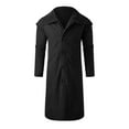 thumbnail image 4 of Mens Casual Jackets Fall Winter Warm Long Top Over Coats Outerwear for Men Black M, 4 of 4