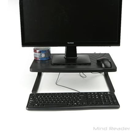 Mind Reader Exra Wide Monitor Stand Riser for Computer, Laptop, Desk, iMac,