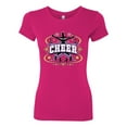 thumbnail image 2 of Wild Bobby, Cheerleading All Stars Girl Sports Women Slim Fit Junior Tee, Raspberry, XX-Large, 2 of 5