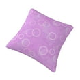 thumbnail image 3 of YFYANG Square Decorative Throw Pillow Case (Without Pillow Insert), Dreamy Purple Bubble Bedroom Sofa Car Cushion Cover, 18"x18", 3 of 9