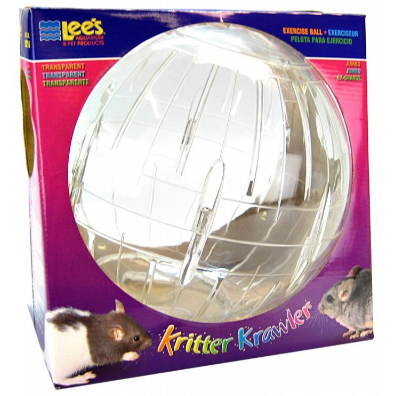 Jumbo 3 count Lees Kritter Krawler Exercise Ball Clear